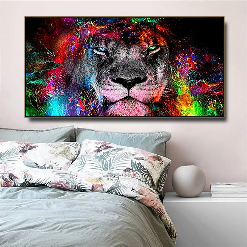 DIY 5D Diamond Painting Beautiful Colorful Lion Full Diamond Embroidery Animal Cross Stitch Kit Large Diamond Mosaic Home Decor
DIY 5D Diamond Painting Beautiful Colorful Lion Full Diamond Embroidery Animal Cross Stitch Kit Large Diamond Mosaic Home Decor