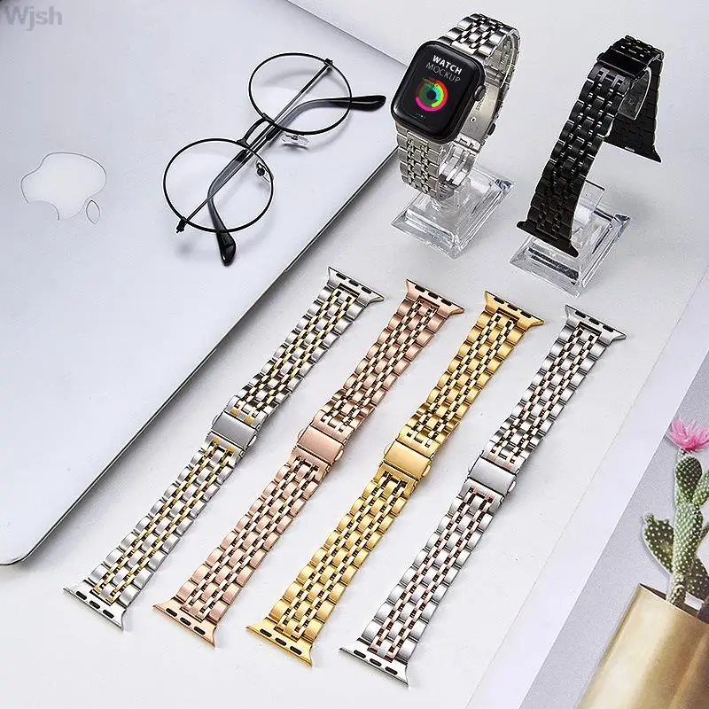 Stainless Steel Watch Band for Apple Watch SE 7/6/5/4 42MM 44MM 45MM Loop Strap for iWatch Series 1/2/3 38MM 40MM 41MM Bracelet
Stainless Steel Watch Band for Apple Watch SE 7/6/5/4 42MM 44MM 45MM Loop Strap for iWatch Series 1/2/3 38MM 40MM 41MM Bracelet