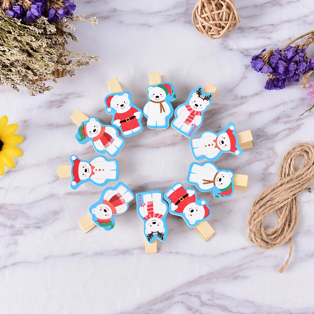10pcs Christmas White Snow Bear Wood Clips For Christmas Tree Wedding Decorative Crafts House Ornaments Not Include Rope
10pcs Christmas White Snow Bear Wood Clips For Christmas Tree Wedding Decorative Crafts House Ornaments Not Include Rope