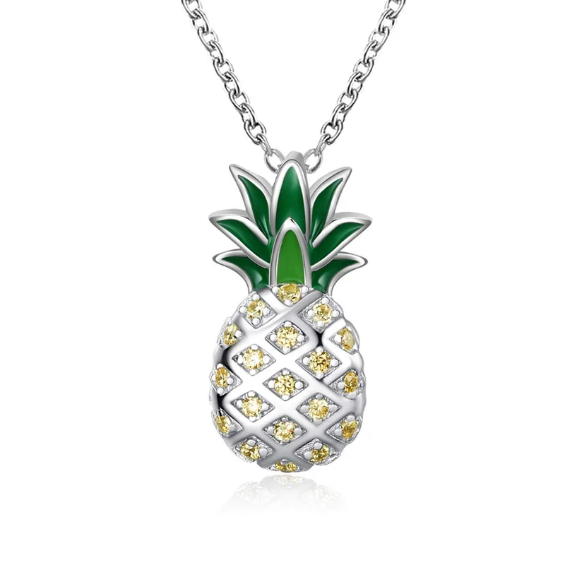 Cute Fruit Pineapple Pendant Necklace for Female Girl Women Yellow Rhinstone Decal Jewelry
Cute Fruit Pineapple Pendant Necklace for Female Girl Women Yellow Rhinstone Decal Jewelry