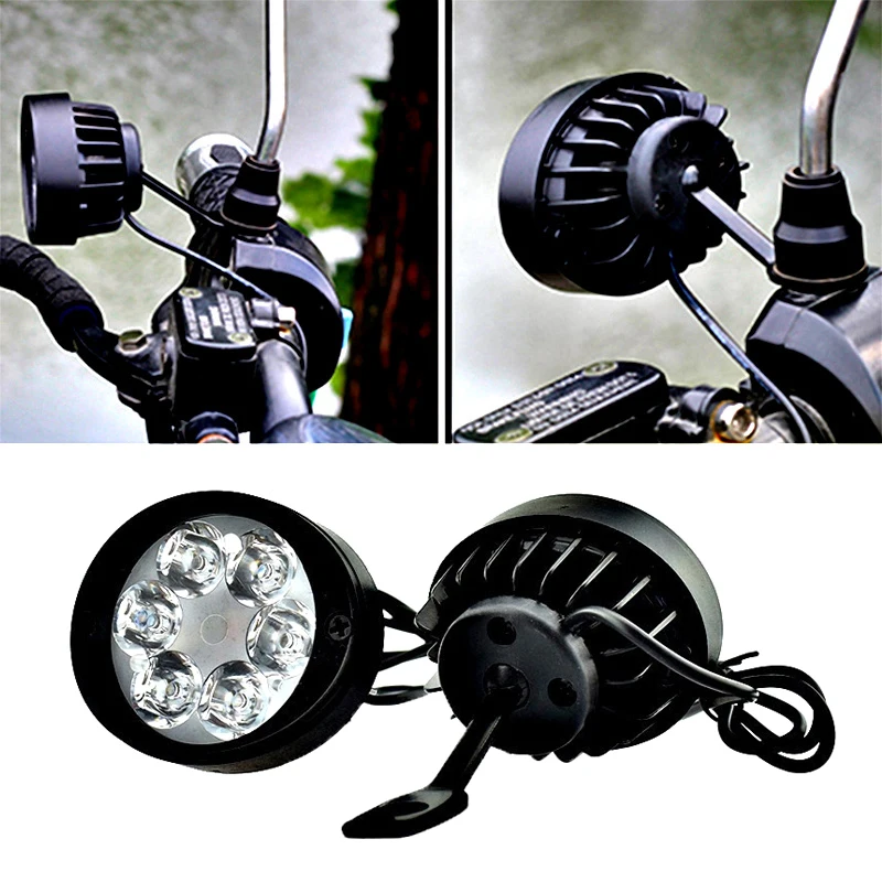 2pcs Motorcycle Scooter Headlight Fog Driving Lights Moto Front Head Lamp 6 Led Explorers 12-85v White Super Bright Modification
2pcs Motorcycle Scooter Headlight Fog Driving Lights Moto Front Head Lamp 6 Led Explorers 12-85v White Super Bright Modification