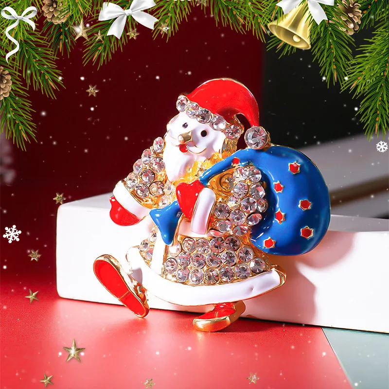 Santa Claus Carrying Gift Cute Christmas Brooch For Women Christmas Stocking Presents Enamel Pins 2023 New Year Winter Jewelry
Santa Claus Carrying Gift Cute Christmas Brooch For Women Christmas Stocking Presents Enamel Pins 2023 New Year Winter Jewelry