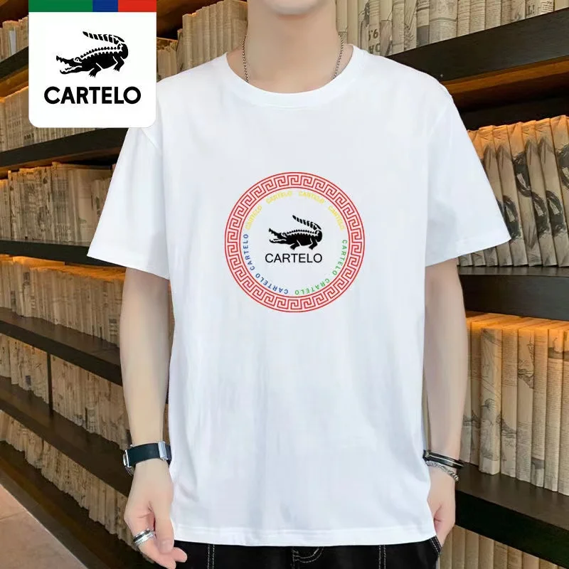 CARTELO summer T-shirt large size T-shirt top same color simple fun printing men's short-sleeved T-shirt fashion casual T-shirt
CARTELO summer T-shirt large size T-shirt top same color simple fun printing men's short-sleeved T-shirt fashion casual T-shirt