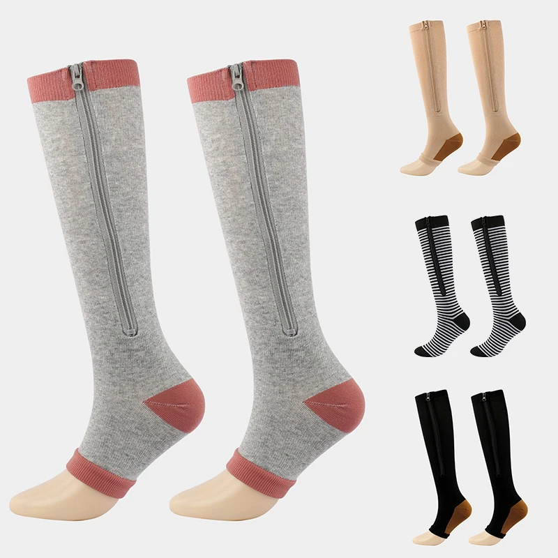 1pair New Medical Compression Stockings Sports Pressure Long Cycling Socks Zipper Professional Leg Support Thick Women Socks
1pair New Medical Compression Stockings Sports Pressure Long Cycling Socks Zipper Professional Leg Support Thick Women Socks