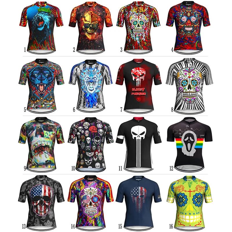 Cycling Jersey Mens MTB Bike Skull Shirt Motocross Jacket Top Road Ride Wear Bicycle Clothes Mountian Monster Ghost Activewear
Cycling Jersey Mens MTB Bike Skull Shirt Motocross Jacket Top Road Ride Wear Bicycle Clothes Mountian Monster Ghost Activewear