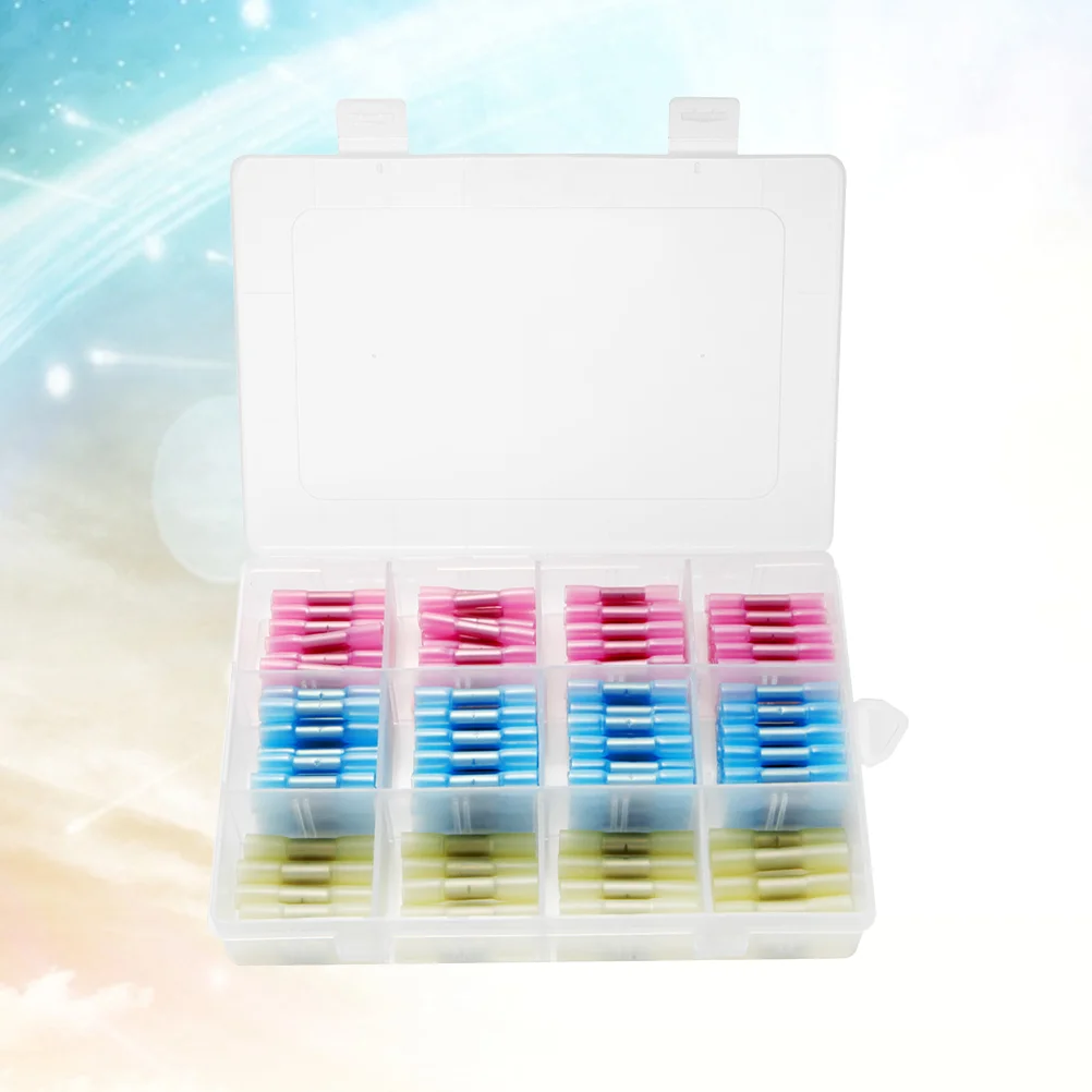 200PCS Red Blue Yellow 3 Sizes Heat Shrink Butt Crimp Terminals Insulated Electrical Wire Cable Connectors
200PCS Red Blue Yellow 3 Sizes Heat Shrink Butt Crimp Terminals Insulated Electrical Wire Cable Connectors