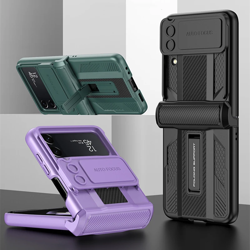 Slide Lens Cover For Samsung Galaxy Z Flip 4 5G Case Magnetic Hinge with Bracket Hard Shockproof Armor Case for Samsung Z Flip4
Slide Lens Cover For Samsung Galaxy Z Flip 4 5G Case Magnetic Hinge with Bracket Hard Shockproof Armor Case for Samsung Z Flip4