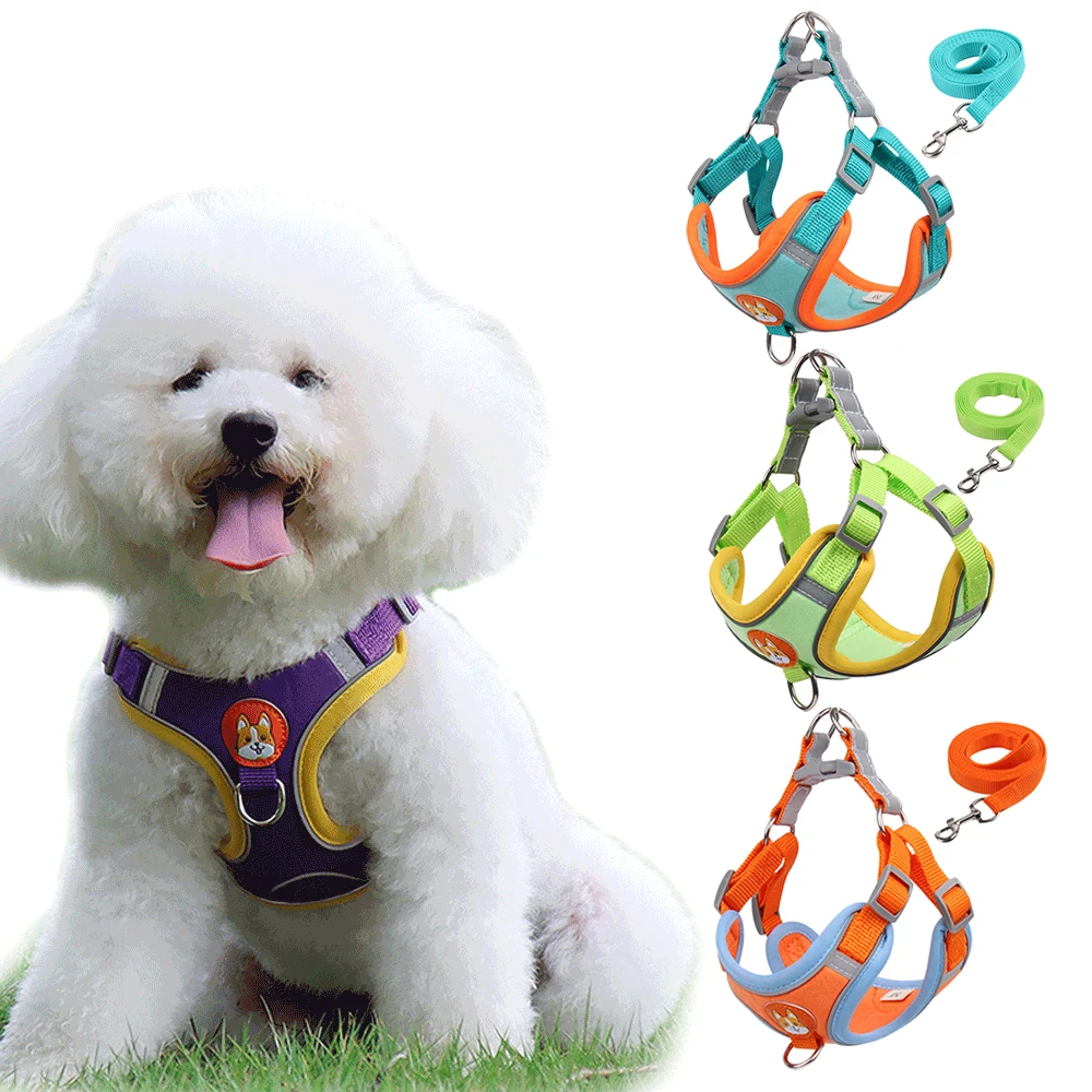 No Pull Pet Dog Harness and Leash Set Adjustable Puppy Cat Harness Vest Reflective Walking Lead Leash For Small Dogs Chihuahua
No Pull Pet Dog Harness and Leash Set Adjustable Puppy Cat Harness Vest Reflective Walking Lead Leash For Small Dogs Chihuahua
