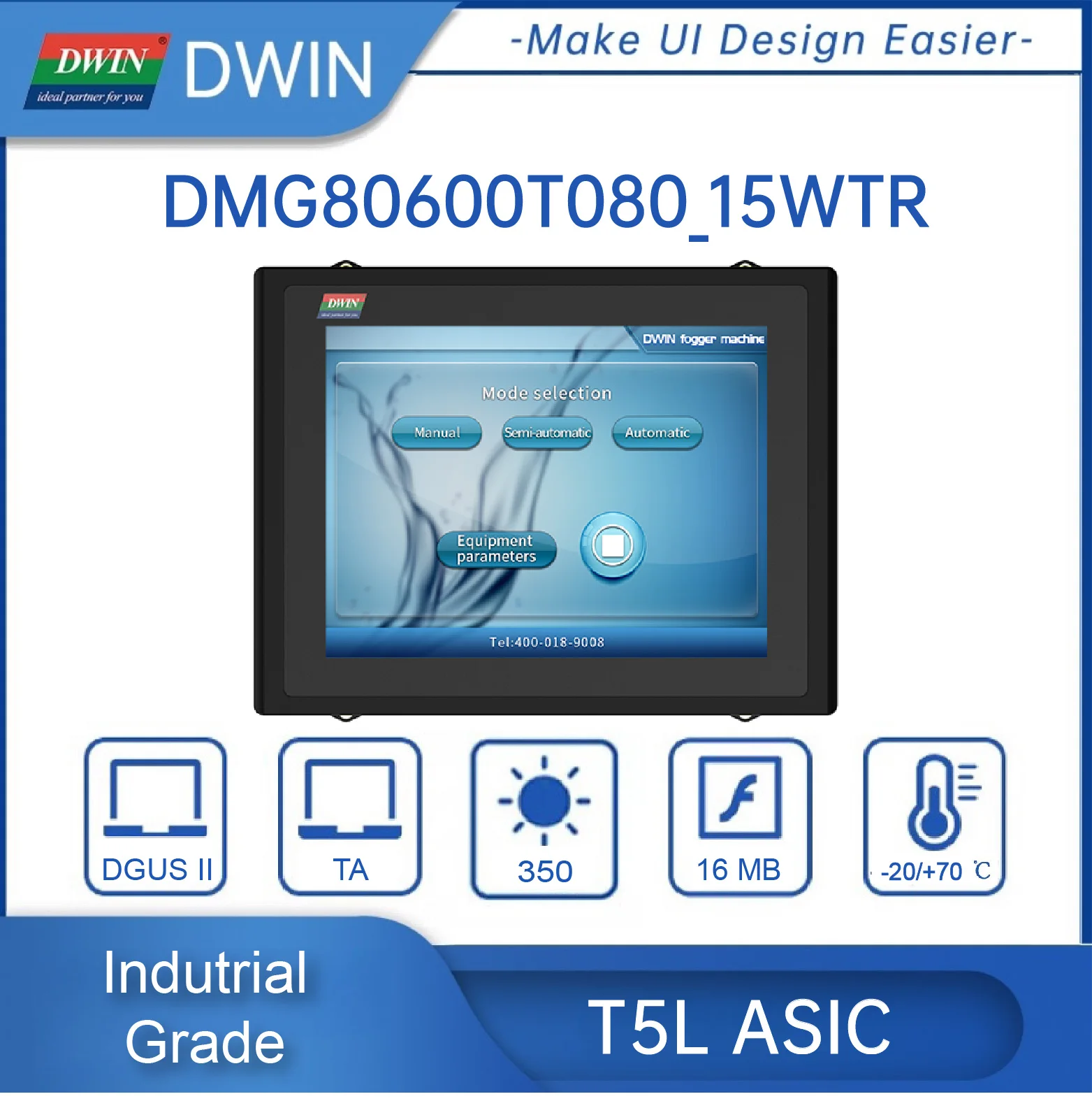 DWIN 8,0 дюймов x 60 0 разрешение с фотографией умная HMI фоторезистивная Сенсорная панель DMG80600T080_15WTR
DWIN 8,0 дюймов x 60 0 разрешение с фотографией умная HMI фоторезистивная Сенсорная панель DMG80600T080_15WTR