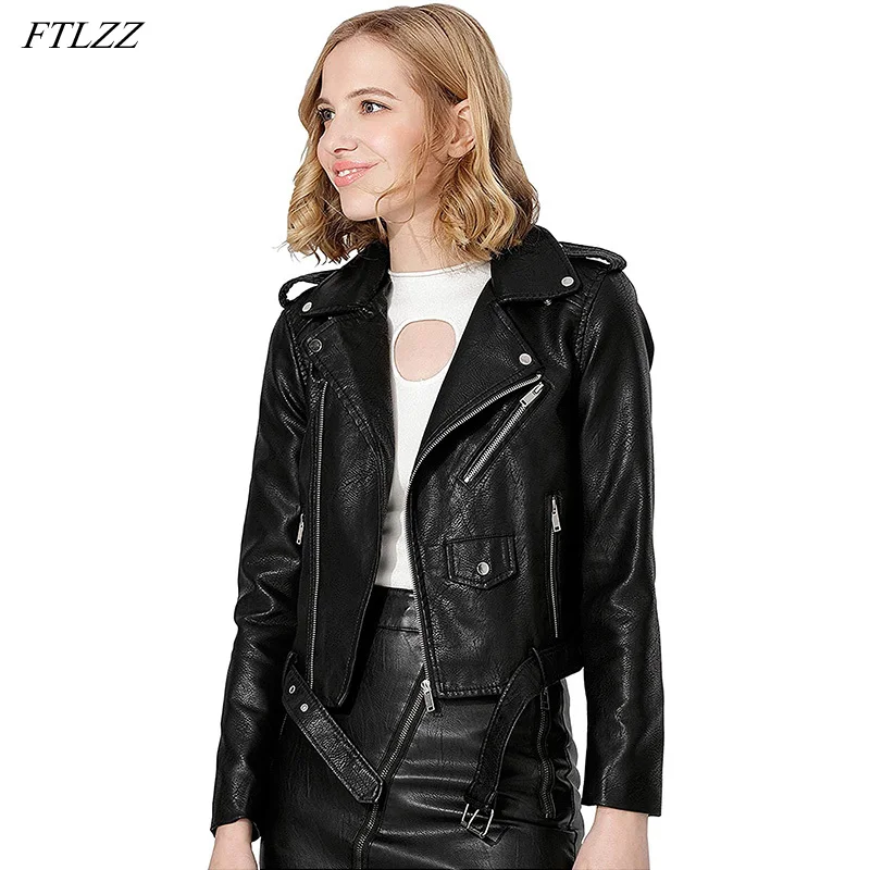 FTLZZ New Spring Autumn Women Black Motorcycle Coat Pu Leather Jacket Short Faux Leather Biker Jacket Female Streetwear Outwear
FTLZZ New Spring Autumn Women Black Motorcycle Coat Pu Leather Jacket Short Faux Leather Biker Jacket Female Streetwear Outwear