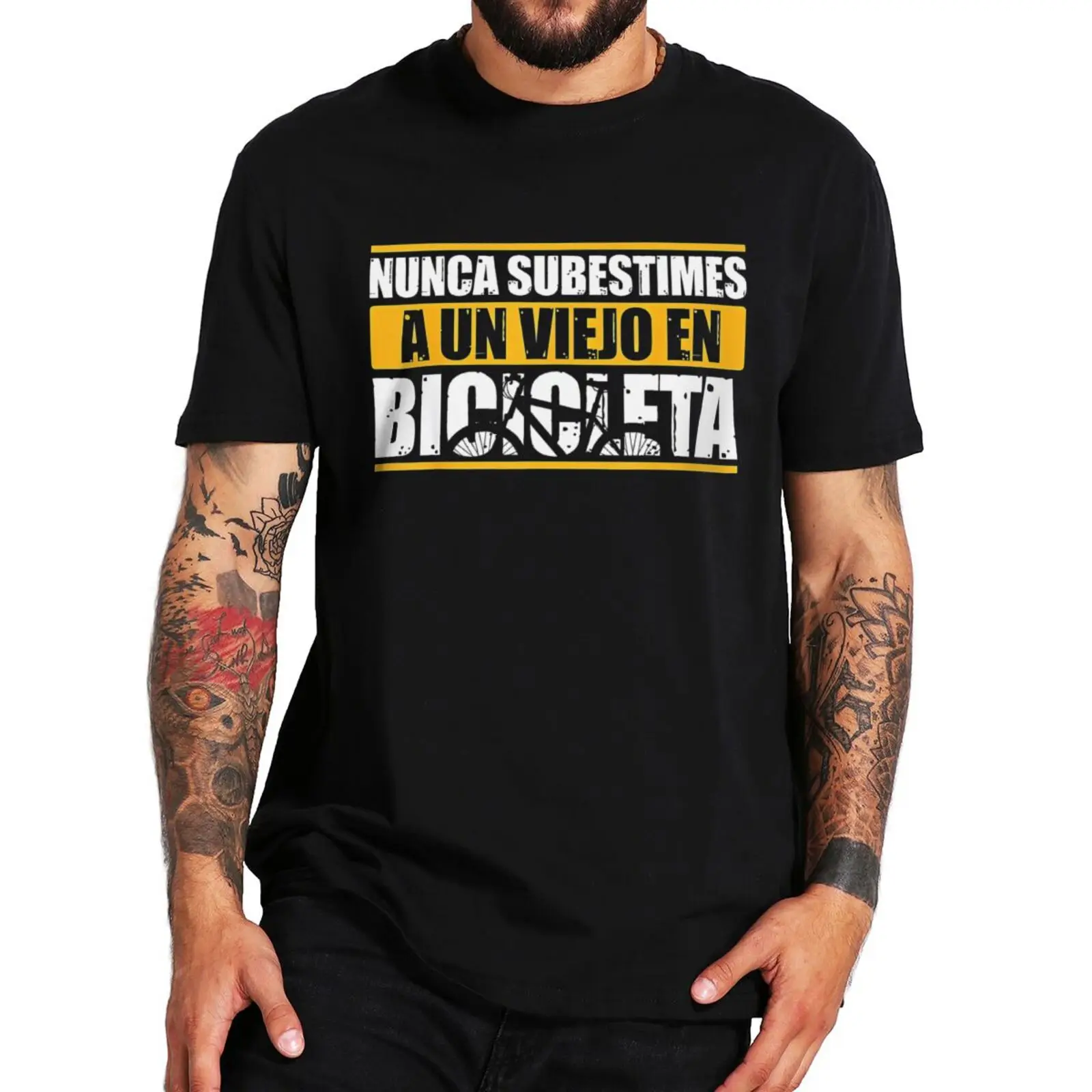 Never Underestimate An Old Man On A Bike T Shirt Funny Spanish Jokes Cyclist Papa Gift Tops Cotton Soft T-shirts EU Size
Never Underestimate An Old Man On A Bike T Shirt Funny Spanish Jokes Cyclist Papa Gift Tops Cotton Soft T-shirts EU Size