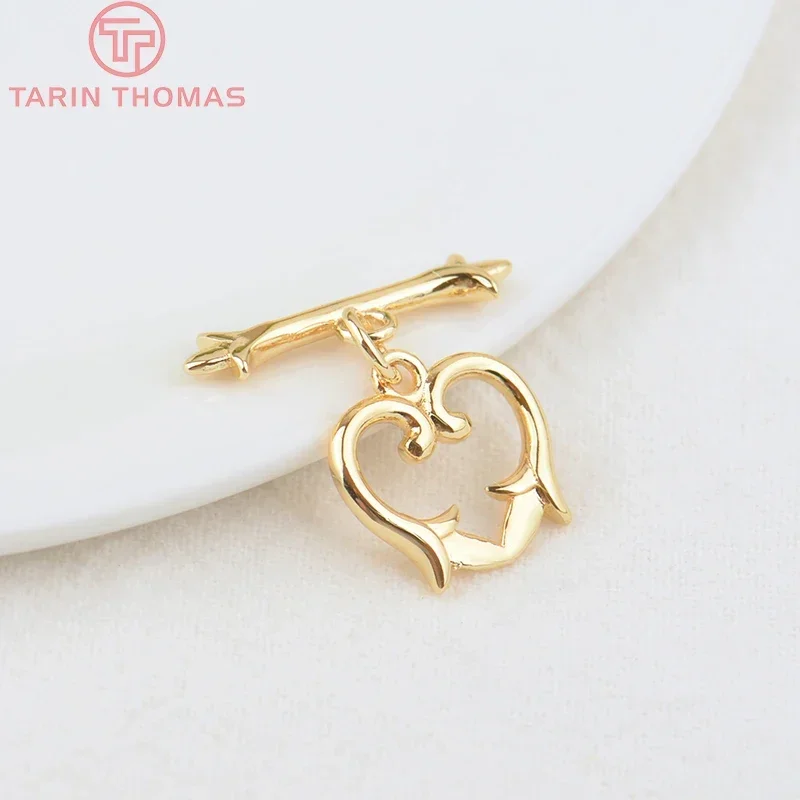 (3312) 6 комплектов O: 13.5x14MM T: 20.5MM 24-каратного позолоченного латунного браслета в