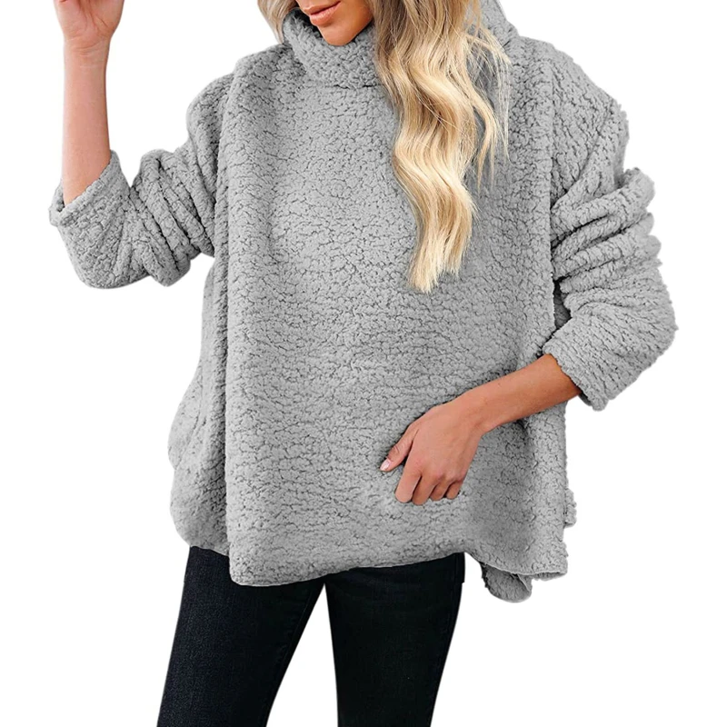 Women Sweatshirts Autumn Winter Top Long Sleeve Plush Warm Pullover Tunic Female Pink Ladies Clothing Loose Knitting Sweater
Women Sweatshirts Autumn Winter Top Long Sleeve Plush Warm Pullover Tunic Female Pink Ladies Clothing Loose Knitting Sweater