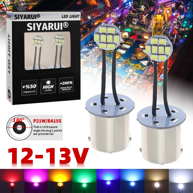 10pcs 1156 BA15S #89 Base With 8smd 1206 3020 Various Colour Available Non Polarity DC 12V 13V Pinball Game Machine Led Lamps
10pcs 1156 BA15S #89 Base With 8smd 1206 3020 Various Colour Available Non Polarity DC 12V 13V Pinball Game Machine Led Lamps