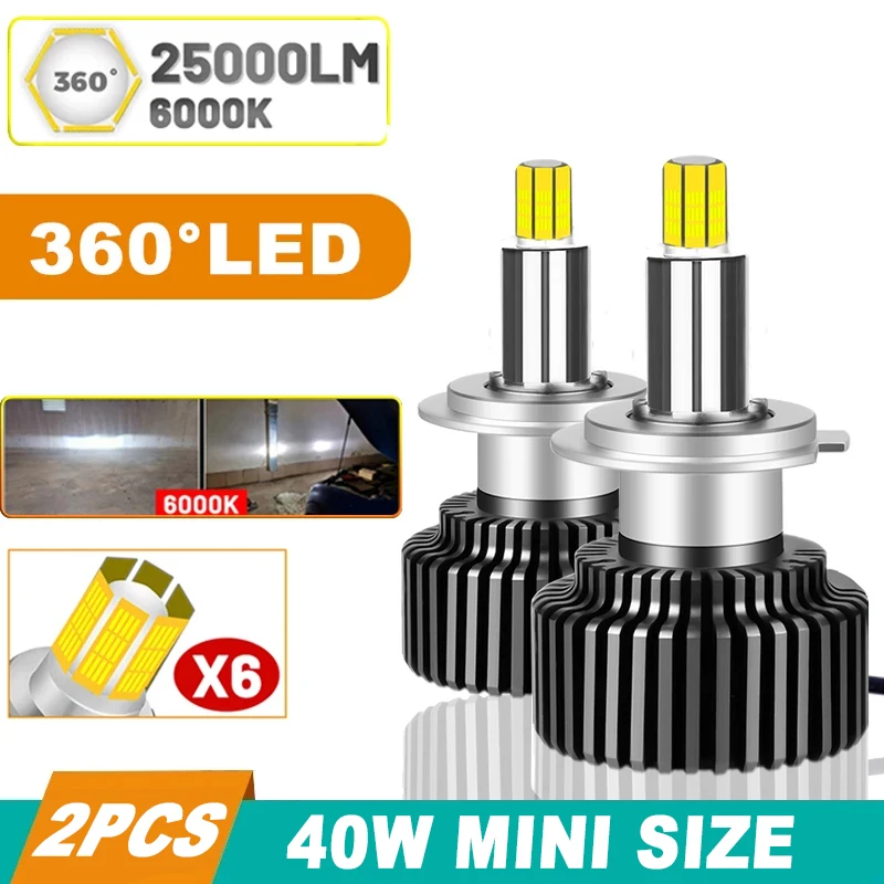 H4 светодиодная фара H7 Canbus 360 H1 25000LM 6 сторон 40 Вт HB3 HB4 9012 H11 H8 9006 9005 автомобильная лампа диодные противотуманные фары для авто 6000K 12V
H4 светодиодная фара H7 Canbus 360 H1 25000LM 6 сторон 40 Вт HB3 HB4 9012 H11 H8 9006 9005 автомобильная лампа диодные противотуманные фары для авто 6000K 12V