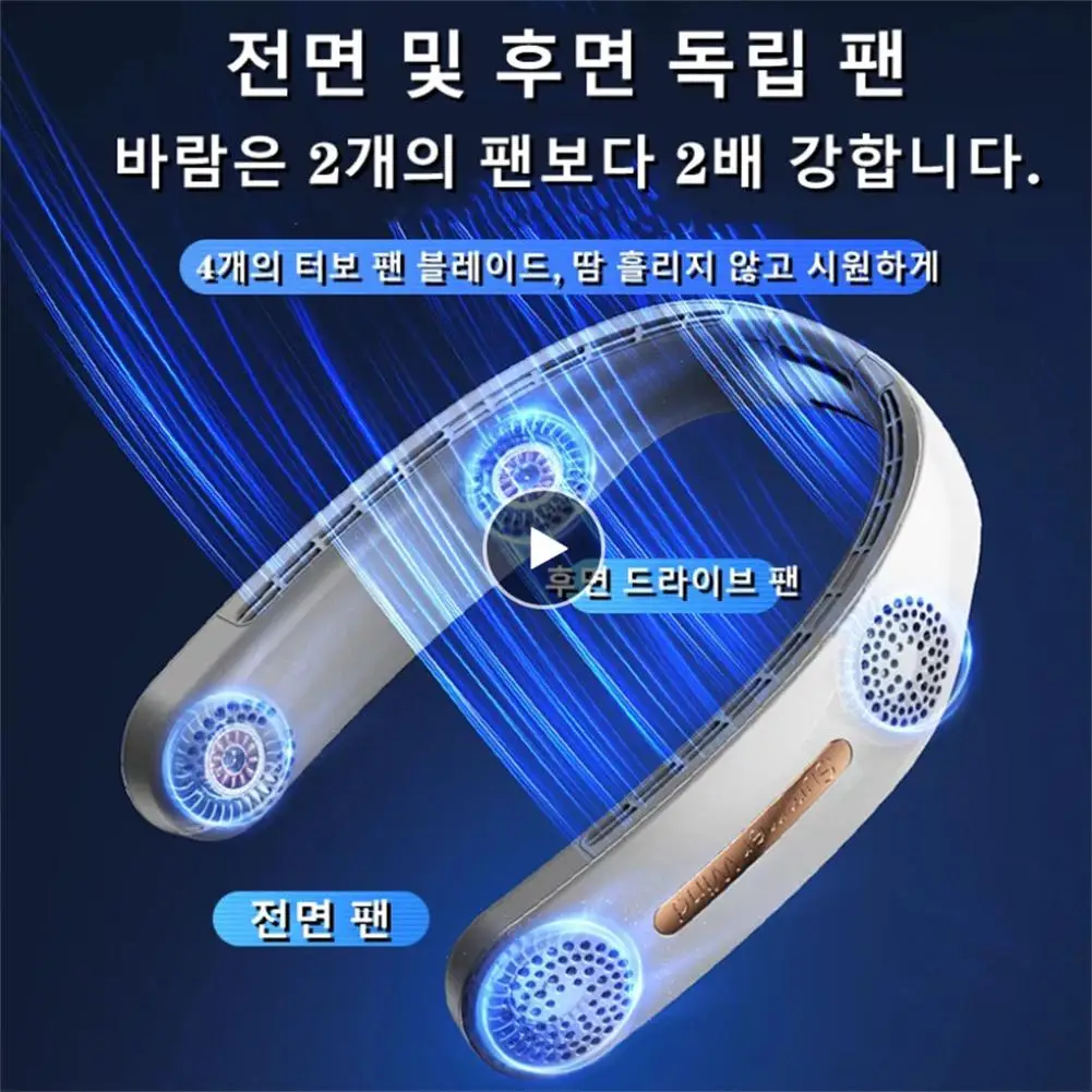 Portable Mini Hanging Neck Fan Bladeless Usb Rechargeable Leafless Air Cooler Cooling Wearable Neckband Fans
Portable Mini Hanging Neck Fan Bladeless Usb Rechargeable Leafless Air Cooler Cooling Wearable Neckband Fans