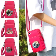 Universal Mobile Phone Bags Outdoor Arm Purse for IPhone/Huawei/Samsung Small Messenger Cell Handbags Shoulder Bag Wave Series