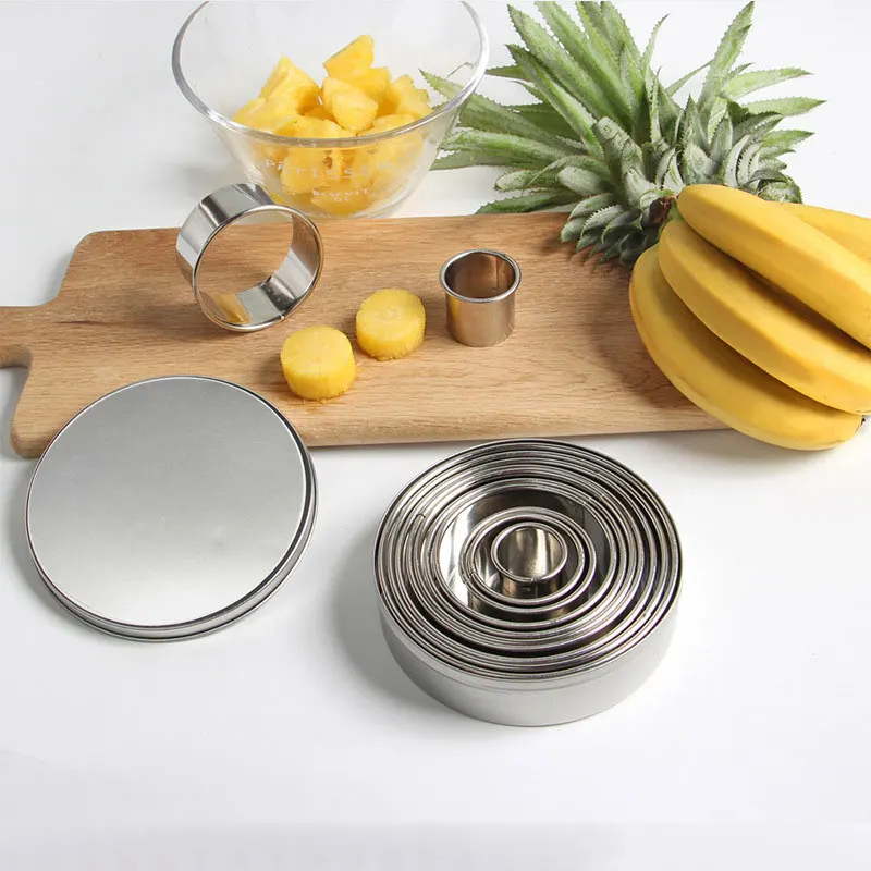 3-12cm Circular 304 Stainless Steel Mousse Ring Cake Cookie Cutter Biscuit Baking Molds Kitchen Accessories Tool 12Pcs/Set 
3-12cm Circular 304 Stainless Steel Mousse Ring Cake Cookie Cutter Biscuit Baking Molds Kitchen Accessories Tool 12Pcs/Set