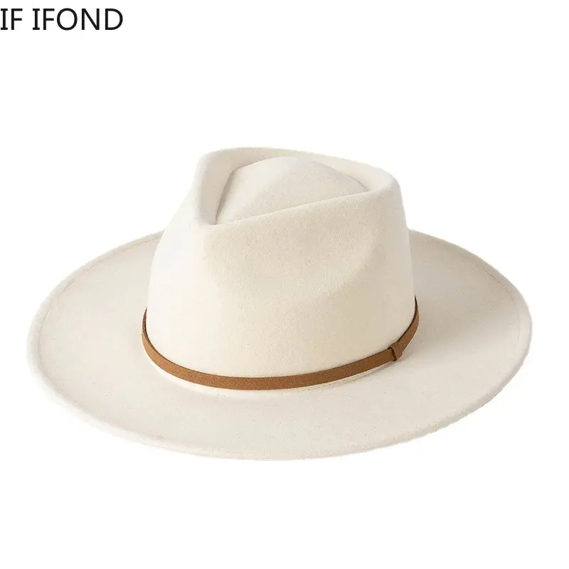Шляпа фетровая для мужчин и женщин, роскошная белая фетровая Федора для церкви и торжественных случаев, на зиму
Шляпа фетровая для мужчин и женщин, роскошная белая фетровая Федора для церкви и торжественных случаев, на зиму