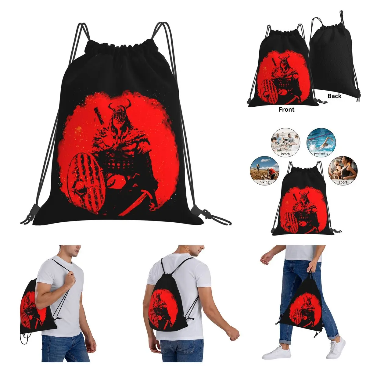 Viking Warrior Vikings Drawstring Bags Gym Bag premium Backpack Novelty Field pack
Viking Warrior Vikings Drawstring Bags Gym Bag premium Backpack Novelty Field pack