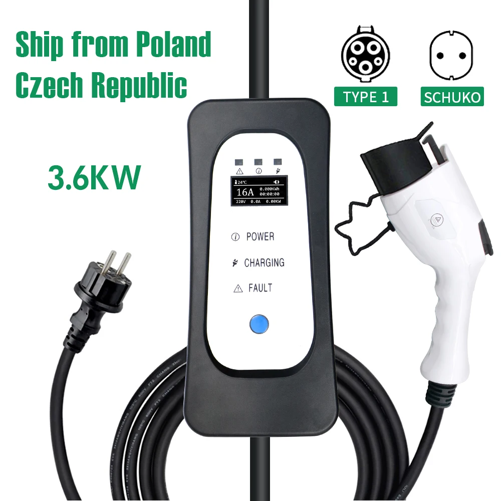 Портативное зарядное устройство для электромобиля, 16 А SAE J1772 тип 1 IEC62196 Тип 2 EVSE, зарядное устройство для электромобиля, 3,6 кВт, бытовое автомо...
Портативное зарядное устройство для электромобиля, 16 А SAE J1772 тип 1 IEC62196 Тип 2 EVSE, зарядное устройство для электромобиля, 3,6 кВт, бытовое автомо...