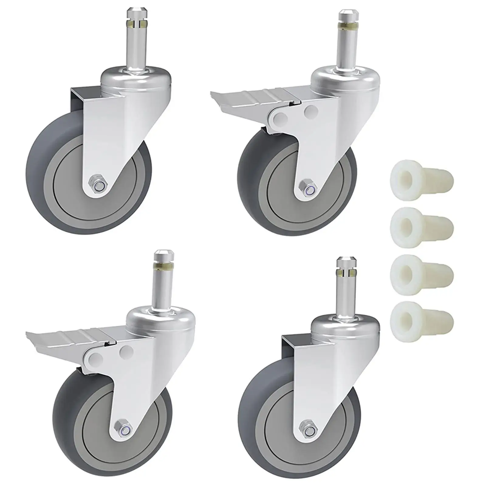 4PCS Swivel Stem Caster Door Roller On Bearings For Carts Weber Grill Dolly Workbenches Shop Vac Wheels Kitchen Utility Cart
4PCS Swivel Stem Caster Door Roller On Bearings For Carts Weber Grill Dolly Workbenches Shop Vac Wheels Kitchen Utility Cart