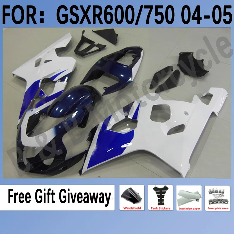 Новинка, обтекатель для литья под давлением ABS для мотоциклов Suzuki GSXR600 GSXR750 GSXR 600 750 K4 2004 2005 04 05, комплект обтекателей синего и белого цвета
Новинка, обтекатель для литья под давлением ABS для мотоциклов Suzuki GSXR600 GSXR750 GSXR 600 750 K4 2004 2005 04 05, комплект обтекателей синего и белого цвета