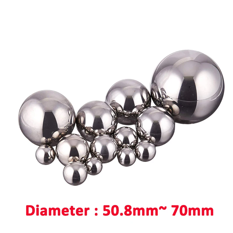

1pc 50.8-70mm Solid Large Bearing Steel Ball Diameter 50.8 50.9 51 51.5 52.4 53 54 55 57 57.15 58 59 60 61 62 63.5 65 69 70mm