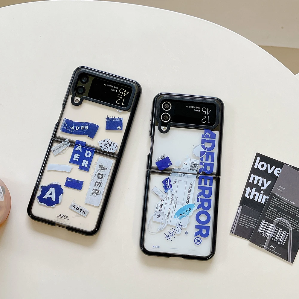 Luxury Label Transparent Fashion Phone Case for Samsung Galaxy Z Flip 3 4 5 5G PC Hard Anti-drop Back Cover Funda
Luxury Label Transparent Fashion Phone Case for Samsung Galaxy Z Flip 3 4 5 5G PC Hard Anti-drop Back Cover Funda
