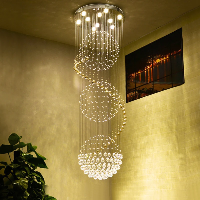 Duplex Stairs Loft Light Luxury Living Room Crystal Chandelier High-End Hotel Lobby Sales Department Starry pendant lights
Duplex Stairs Loft Light Luxury Living Room Crystal Chandelier High-End Hotel Lobby Sales Department Starry pendant lights