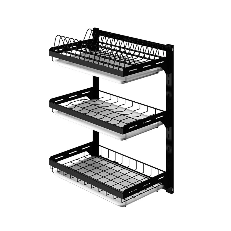 2/3Tier Stainless Steel Kitchen Dish Rack Plate Cutlery Cup Dish Drainer Drying Rack Wall Mount Kitchen Organizer Storage Holder
2/3Tier Stainless Steel Kitchen Dish Rack Plate Cutlery Cup Dish Drainer Drying Rack Wall Mount Kitchen Organizer Storage Holder