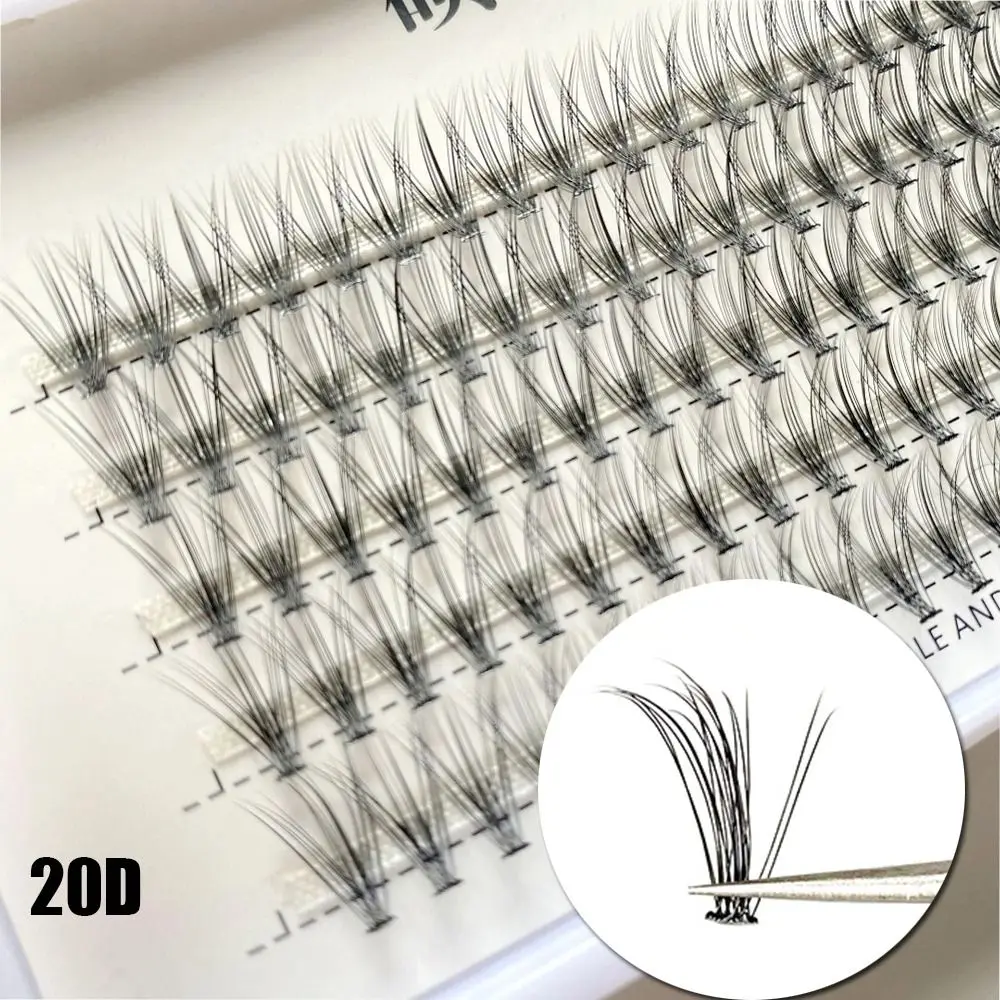 

5 Lines 20D Individual Eyelashes C Curl 8~13mm Natural Cluster Lashes Fluffy Wispy Eyelash Extension