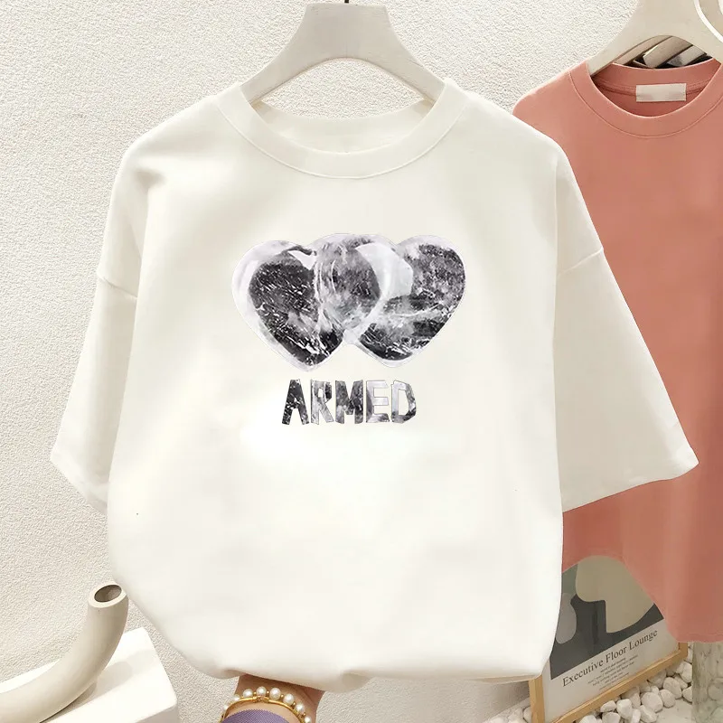 EBAIHUI Plus Size Tshirt 100% Cotton L-6XL Women T Shirt Short Sleeve Top Summer Heart Print Couple O Neck Oversized T Shirts
EBAIHUI Plus Size Tshirt 100% Cotton L-6XL Women T Shirt Short Sleeve Top Summer Heart Print Couple O Neck Oversized T Shirts