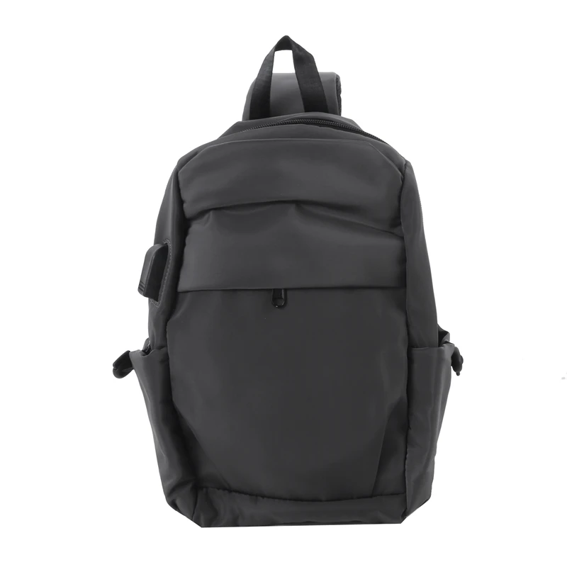 

Повседневная мужская нагрудная сумка Оксфорд с USB-портом для зарядки, уличные сумки через плечо, мужская сумочка-слинг, уличная дорожная сумка для телефона