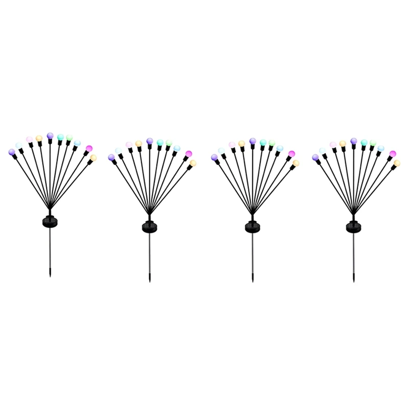 4 PCS Solar Garden Lights Sway By Wind, Outdoor Lights 10LED For Yard Patio Decoration Colo Light
4 PCS Solar Garden Lights Sway By Wind, Outdoor Lights 10LED For Yard Patio Decoration Colo Light
