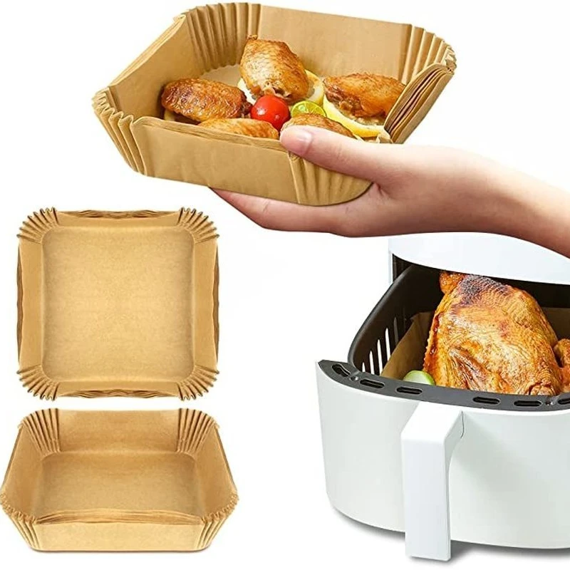 Air Fryer Disposable Paper Mat Non-Stick Air Fryer Liner 6.3" Square Baking Paper Grease and Waterproof Baking Pan
Air Fryer Disposable Paper Mat Non-Stick Air Fryer Liner 6.3" Square Baking Paper Grease and Waterproof Baking Pan