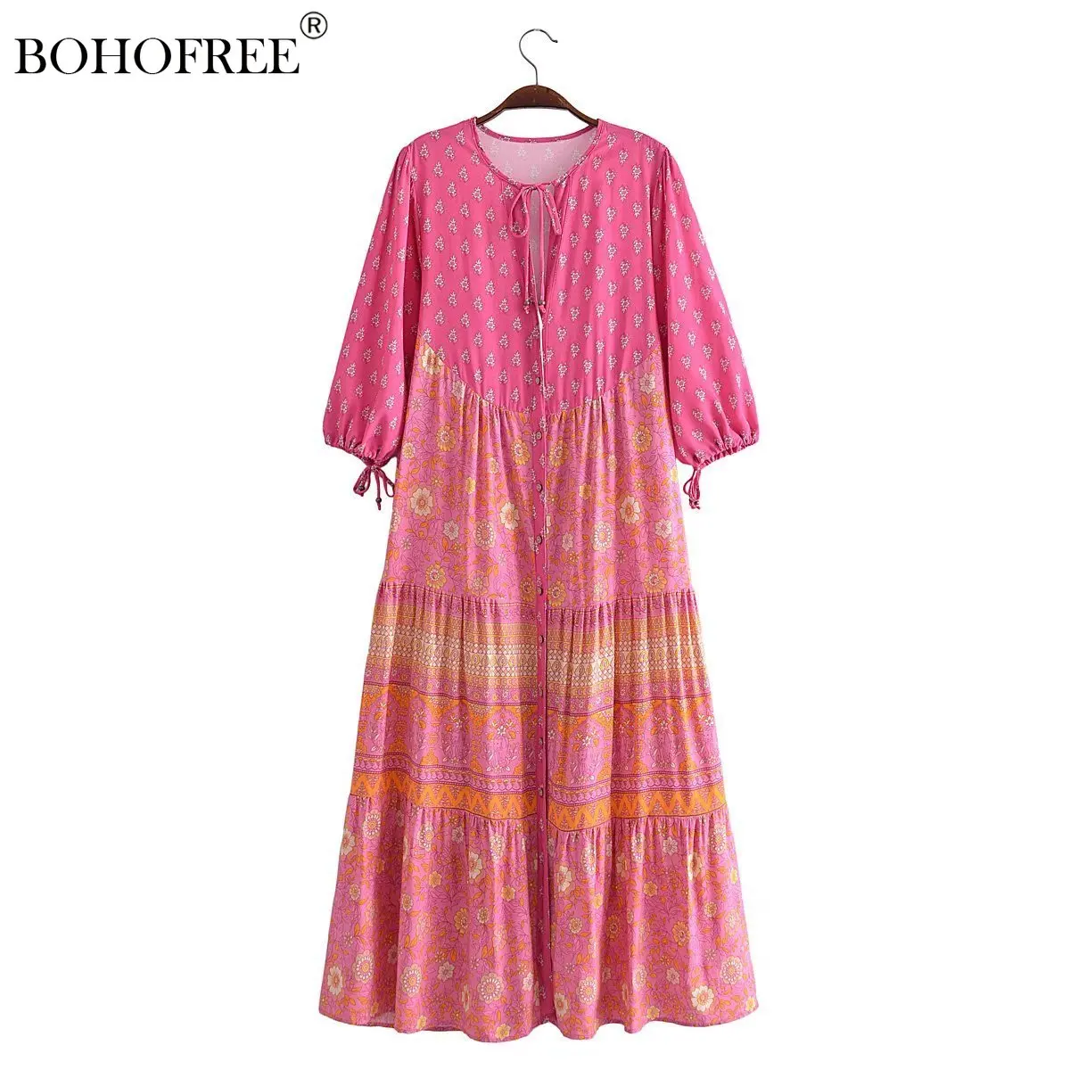 Vintage Chic Long Tunic Dresses V neckHalf Sleeve Animal Rayon Cotton Bohemian Dress Mujer Ethnic Style Beach Maxi Hippie Dress
Vintage Chic Long Tunic Dresses V neckHalf Sleeve Animal Rayon Cotton Bohemian Dress Mujer Ethnic Style Beach Maxi Hippie Dress