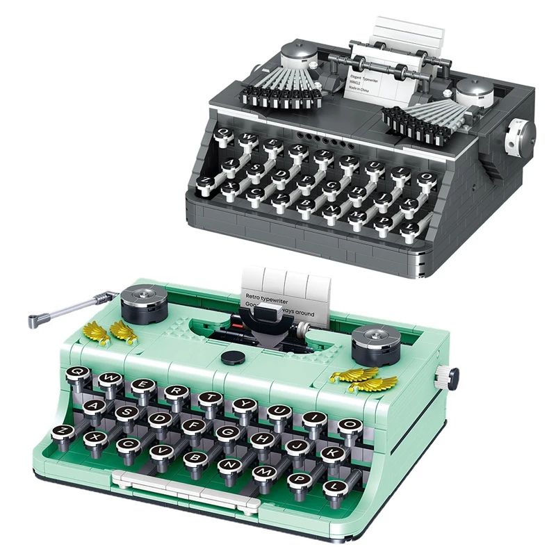 New Mini Blocks Expert Retro Typewriter Model Building Bricks Keyboard Writing Machine Game Console Toys for Children Gifts
New Mini Blocks Expert Retro Typewriter Model Building Bricks Keyboard Writing Machine Game Console Toys for Children Gifts