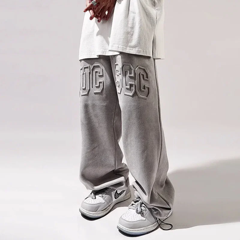 Retro suede printed trousers loose wide-leg pants men's oversized y2k sports pants simple fashion ig trend
Retro suede printed trousers loose wide-leg pants men's oversized y2k sports pants simple fashion ig trend