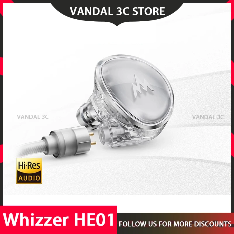 Whizzer He01 Наушники Hi-Res Audio Kylin IEM Гарнитура-вкладыш Hi-Fi Басовый монитор Баланс 