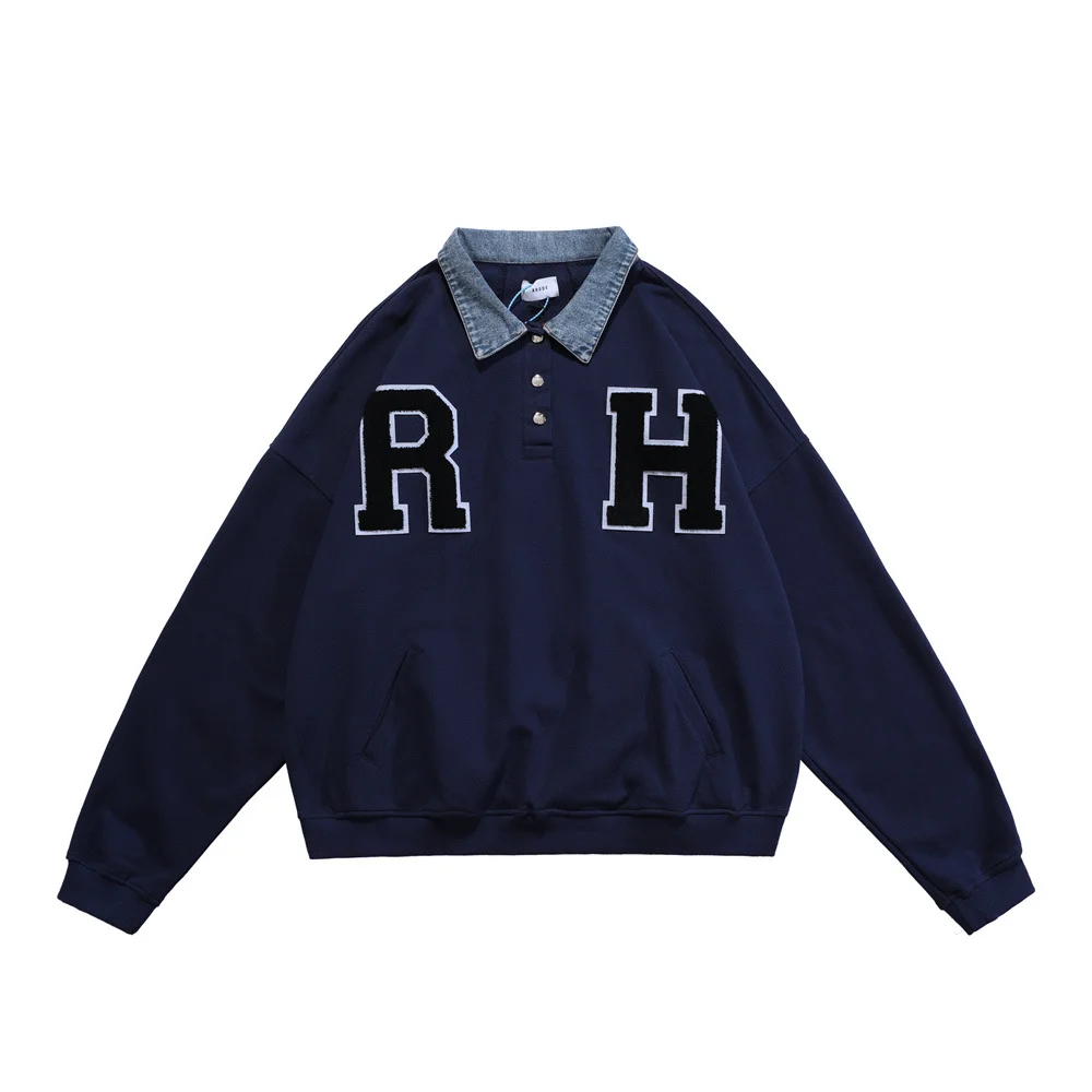 Men RHUDE Hoodies Lettering Applique Towel Embroidered Vintage Denim Casual Oversize Sweatshirt Tops Hoodie
Men RHUDE Hoodies Lettering Applique Towel Embroidered Vintage Denim Casual Oversize Sweatshirt Tops Hoodie