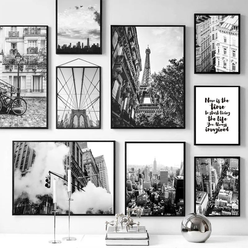 Wall Art Canvas Painting Black White Paris Tower Brooklyn Bridge Nordic Posters And Prints Wall Pictures For Living Room Decor
Wall Art Canvas Painting Black White Paris Tower Brooklyn Bridge Nordic Posters And Prints Wall Pictures For Living Room Decor