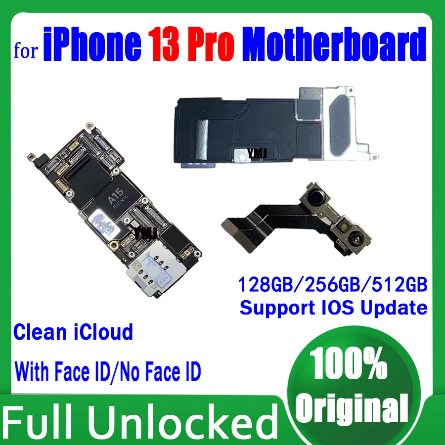 Clean ICloud Mainboard With/No Face ID For IPhone 13 PRO Motherboard Original Unlocked For IPhone 13 Pro Logic Board 128GB 256GB
Clean ICloud Mainboard With/No Face ID For IPhone 13 PRO Motherboard Original Unlocked For IPhone 13 Pro Logic Board 128GB 256GB