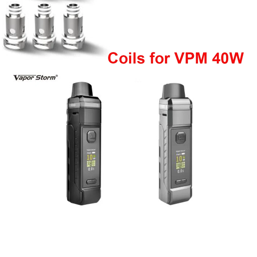 

Vape Pen 5 Pcs/Lot Coils For Vapor Storm VPM 40W Pod Mod Kit Is Used To Replace The Atomizer Coil E- Cigarette Core Vaper Smoke