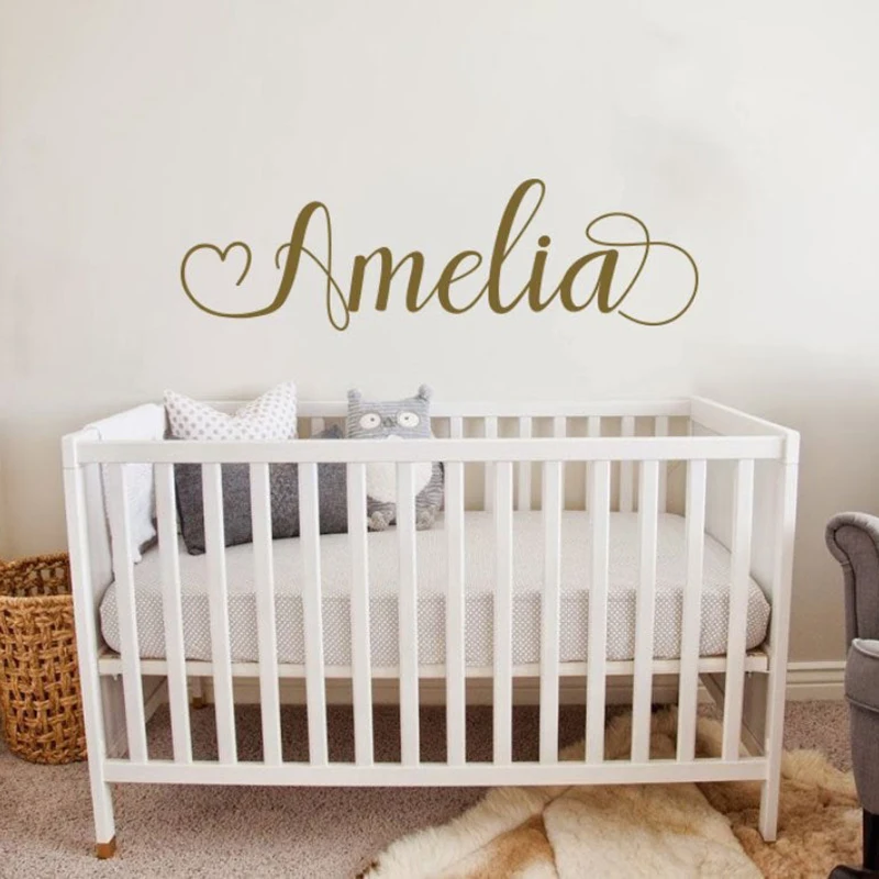 67*20cm Vinyl Lettering Name Decal Simple Custom Name Decals Baby Girl Nursery Wall Stickers Personalised Wallpapers LC1776
67*20cm Vinyl Lettering Name Decal Simple Custom Name Decals Baby Girl Nursery Wall Stickers Personalised Wallpapers LC1776