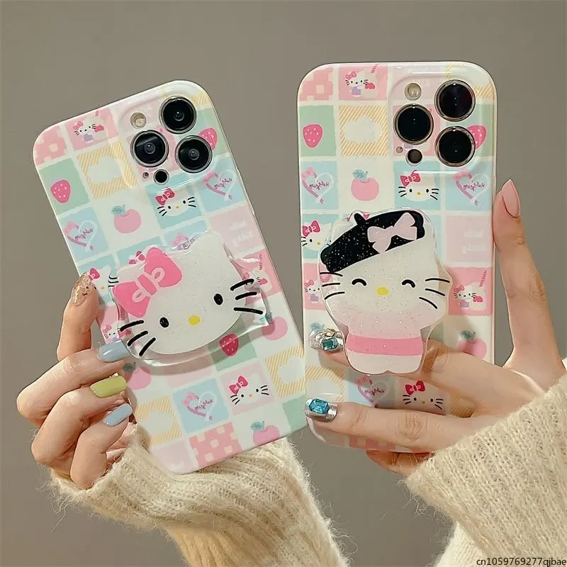Kawaii Sanrio Hello Kitty with Bracket Phone Case for IPhone 14 13 12 11 Pro Max 14 Pro Anti-drop Soft Back Cover Girl Gift
Kawaii Sanrio Hello Kitty with Bracket Phone Case for IPhone 14 13 12 11 Pro Max 14 Pro Anti-drop Soft Back Cover Girl Gift