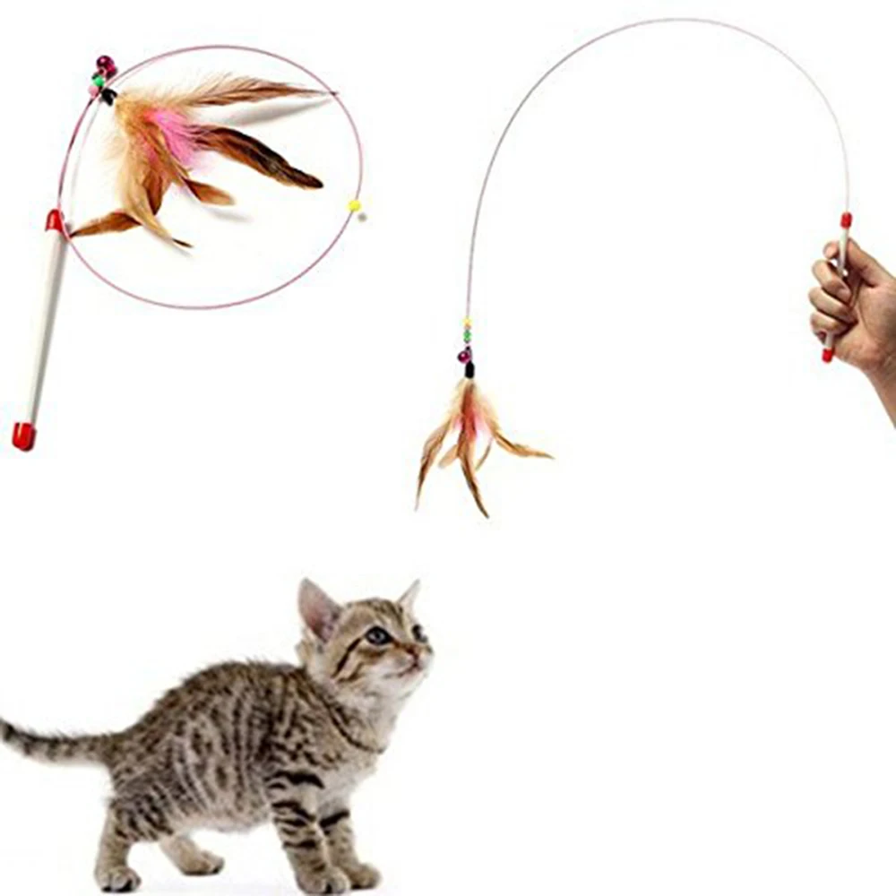 Cat Toy Cat Teaser Wand Pet Interactive Toy Funny Cat Steel Wire Bell Feather Rod Wand Interactive Funny Stick Training Supplies
Cat Toy Cat Teaser Wand Pet Interactive Toy Funny Cat Steel Wire Bell Feather Rod Wand Interactive Funny Stick Training Supplies