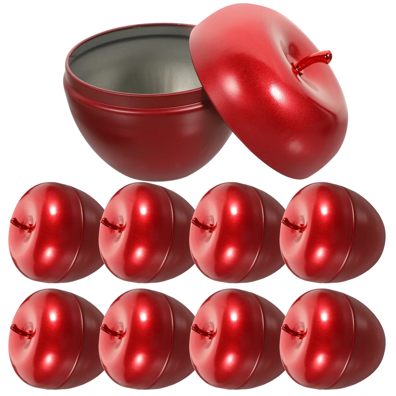10 Pcs Apple Tin Can Chocolate Candy Tea Leaves Jar Sealed Storage Tinplate Home Holder Lid Travel Multi-function Canister
10 Pcs Apple Tin Can Chocolate Candy Tea Leaves Jar Sealed Storage Tinplate Home Holder Lid Travel Multi-function Canister