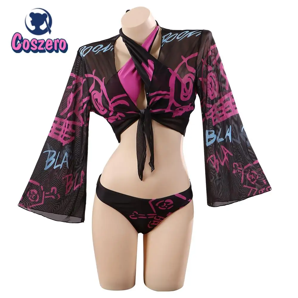 Arcane LoL Jinx Swimsuit Cosplay Costume Outfits Halloween Carnival Suit 
Arcane LoL Jinx Swimsuit Cosplay Costume Outfits Halloween Carnival Suit
