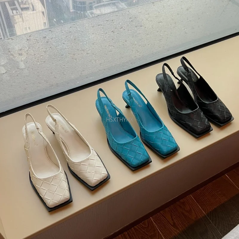 Женские босоножки на низком каблуке, элегантные сандалии с переплетением на пятке, Повседневная Уличная обувь, лето 2022
Женские босоножки на низком каблуке, элегантные сандалии с переплетением на пятке, Повседневная Уличная обувь, лето 2022